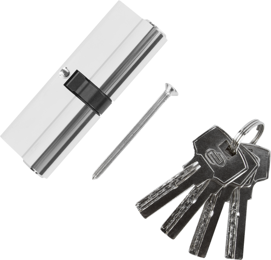 Цилиндр Standers TTAL1-4545CR, 45x45 мм, ключ/ключ, цвет хром