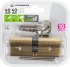 Цилиндр Standers TTBL1-4040, 40x40 мм, ключ/ключ, цвет латунь