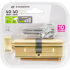 Цилиндр Standers TTAL1-4040NBGD, 40x40 мм, ключ/вертушка, цвет латунь