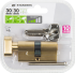 Цилиндр Standers TTBL1-3030NB, 30x30 мм, ключ/вертушка, цвет латунь