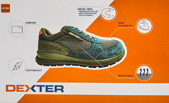 Полуботинки Dexter размер 44 цвет синий/серый