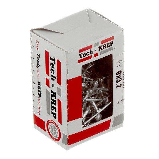 Заклепка вытяжная 3,2x8 мм алюминий/сталь (100 шт.)