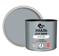 Эмаль для пола Простокраска полуматовая цвет светло-серый 1.9 кг