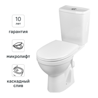 Унитаз-компакт Rosa Корвет универсальный выпуск горизонтальный