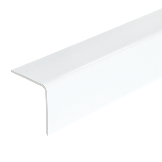 Уголок ПВХ наружный 25x25x2700 мм керамика белый