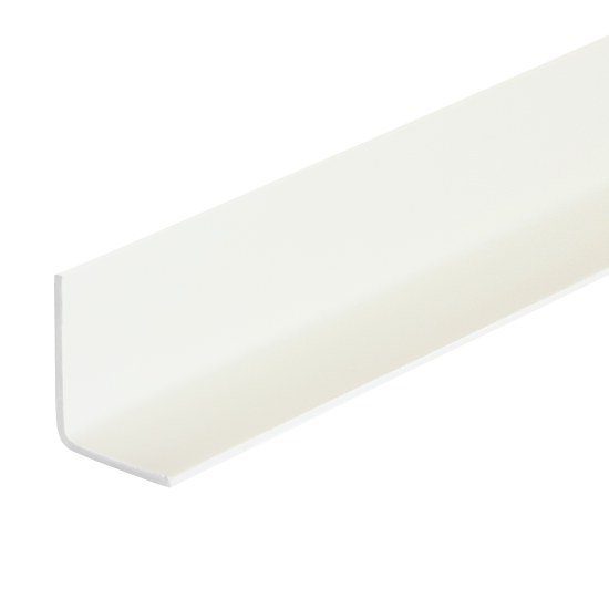 Уголок ПВХ наружный 20x20x2700 мм керамика белый