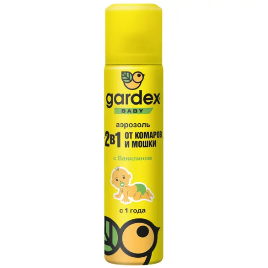 Аэрозоль от комаров и мошек Gardex Baby 80 мл
