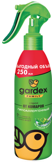 Спрей от комаров Gardex Family 250 мл
