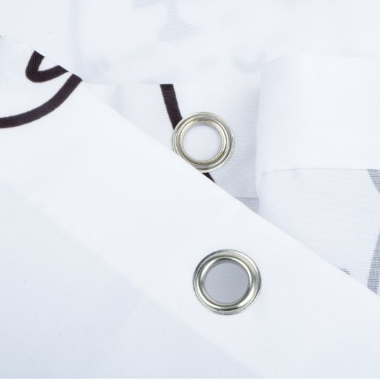 Штора для ванной Fixsen Teddy Wash 180x200 см полиэстер цвет белый