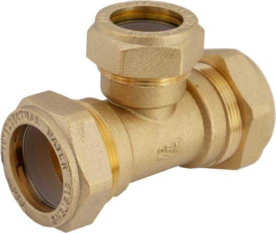 Тройник переходной Stahlmann 25x20x25 мм латунь STWL25/20/25BEF