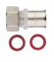 Соединитель прямой Valtec (VTm.222.N.001604) с накидной гайкой 16(пресс) х 1/2 ВР(г)