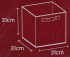 Короб Spaceo KUB 31x31x31 см 29.7 л полипропилен цвет тёмно-красный