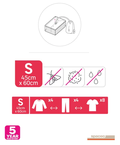 Вакуумный пакет Spaceo 45x60 см 2 шт