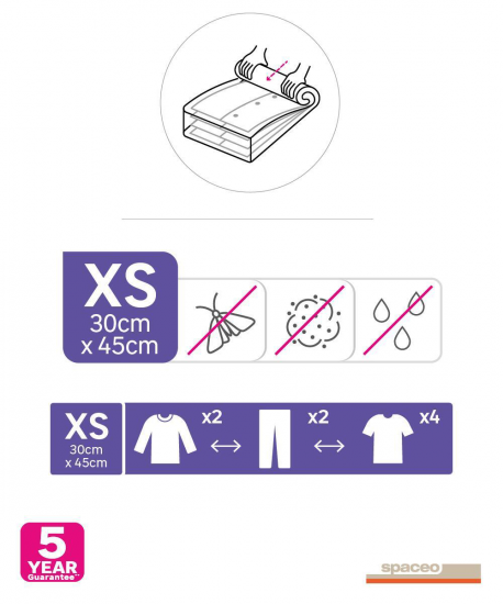 Вакуумный пакет ручной Spaceo 30x45 см 2 шт