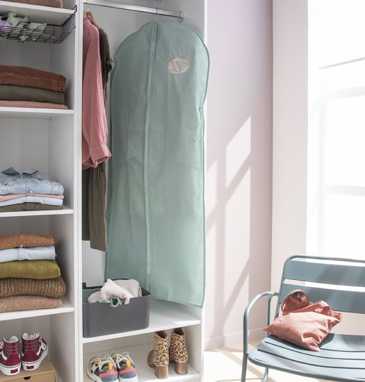 Чехол для одежды Spaceo 60x135 см полипропилен цвет лагуна