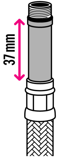 Гибкая подводка для воды Equation 1/2