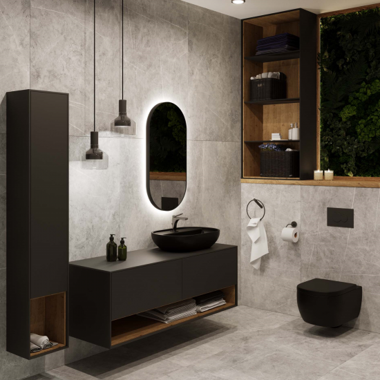 Глазурованный керамогранит Estima МО103 60x120x1 см 1.44 м² неполированный цвет серый