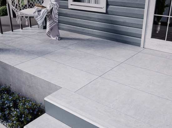 Глазурованный керамогранит Estima МО103 60x120x1 см 1.44 м² неполированный цвет серый