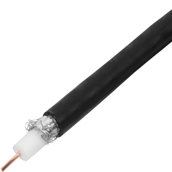 Кабель телевизионный Electraline внешний, медь, цвет чёрный