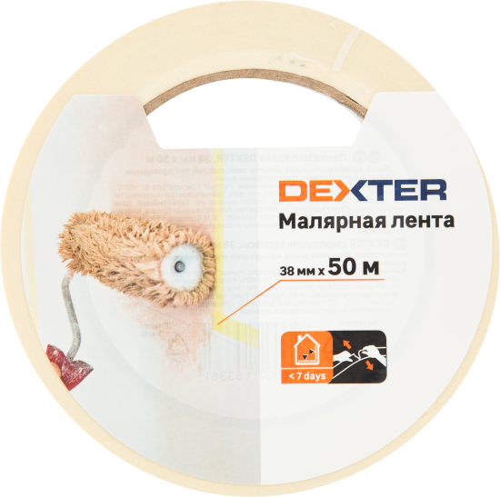 Лента малярная Dexter 38 мм х 50 м