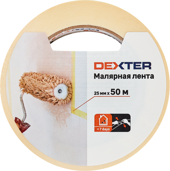 Лента малярная Dexter 25 мм х 50 м