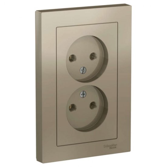 Двухместная розетка Systeme Electric ATLAS DESIGN