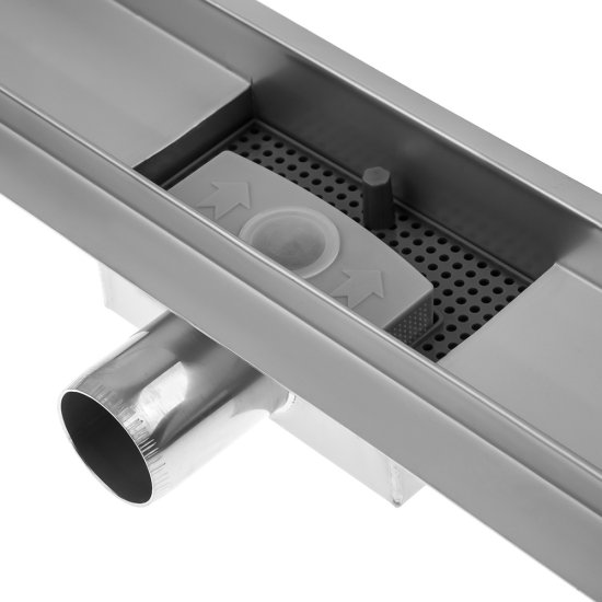 Лоток душевой Ore с комбинированным затвором 600 мм d40 мм решетка из нержавеющей стали (Drain H1)