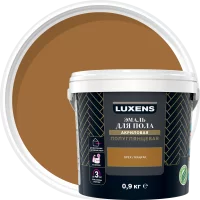 Эмаль для пола Luxens полуглянцевая 0.9 кг цвет орех