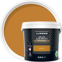 Эмаль для пола Luxens полуглянцевая 0.9 кг цвет дуб