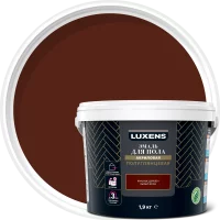Эмаль для пола Luxens полуглянцевая 1.9 кг цвет красное дерево