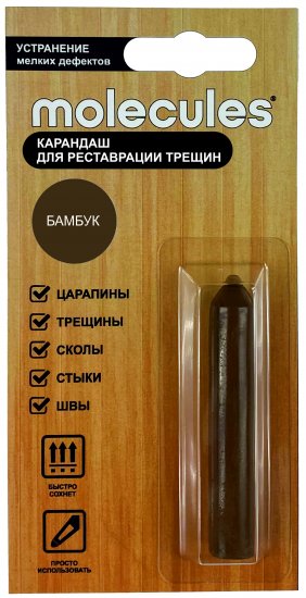 Карандаш для реставрации трещин Molecules цвет бамбук 5.5 г