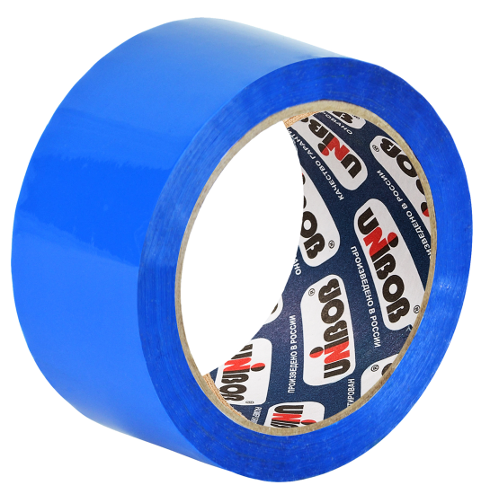 Лента клейкая упаковочная Unibob 48Мм x 66М цвет синий
