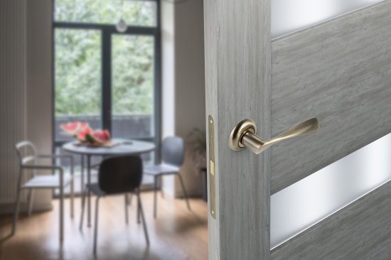 Дверная ручка Edson EDS-14-Z01 без запирания алюминий гальваническое покрытие цвет бронза