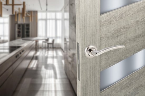 Дверная ручка Edson EDS-15-Z01 без запирания алюминий гальваническое покрытие цвет хром/матовый никель