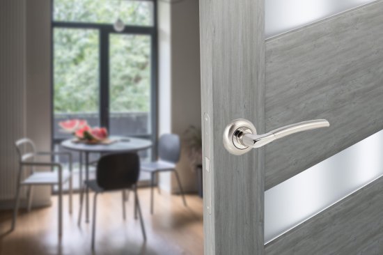 Дверная ручка Edson EDS-15-Z01 без запирания алюминий гальваническое покрытие цвет хром/матовый никель