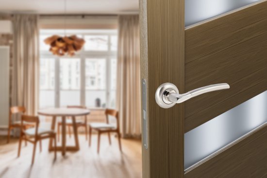 Дверная ручка Edson EDS-15-Z01 без запирания алюминий гальваническое покрытие цвет хром/матовый никель