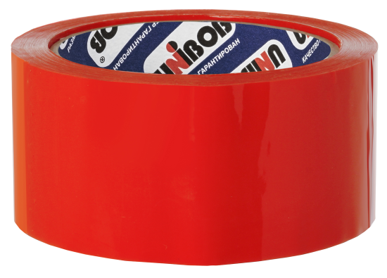 Лента клейкая упаковочная Unibob 48 мм x 66 м цвет красный
