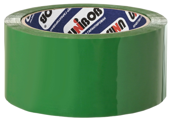 Лента клейкая упаковочная Unibob 48Мм x 66М цвет зелёный