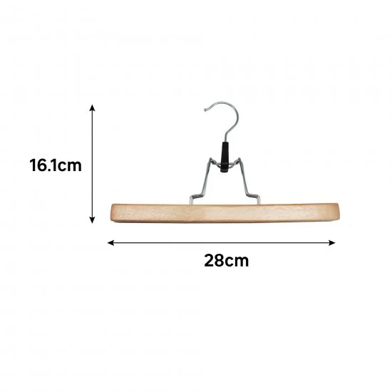 Вешалка-зажим Spaceo 28 см дерево цвет натуральный