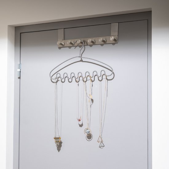 Вешалка для аксессуаров Spaceo 41 см металл цвет чёрный