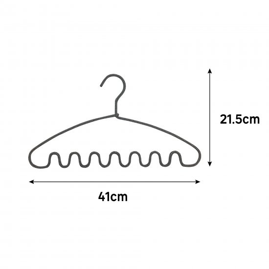 Вешалка для аксессуаров Spaceo 41 см металл цвет чёрный