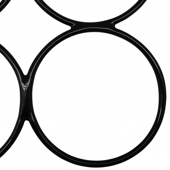 Вешалка для шарфов Spaceo 25.5 см металл/ПВХ цвет чёрный