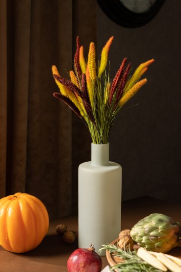 Растение искусственное Пшеница декоративная микс h50 см