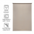 Штора рулонная блэкаут Inspire Belem 70x160 см коричневая