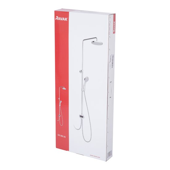 Душевой комплект Ravak с верхним душем с лейкой хром (X07P232)