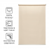 Штора рулонная блэкаут Inspire Belem 70x160 см светло-бежевая Trench 6