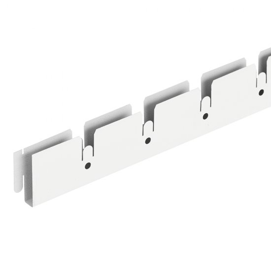 Элемент для потолка грильято 50х50х40х10 мм направляющая 0,6 м белый матовый