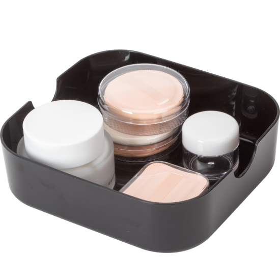 Короб для выдвижного ящика прямоугольный Sensea Remix M цвет черный 15.1x4.7x16.1 см