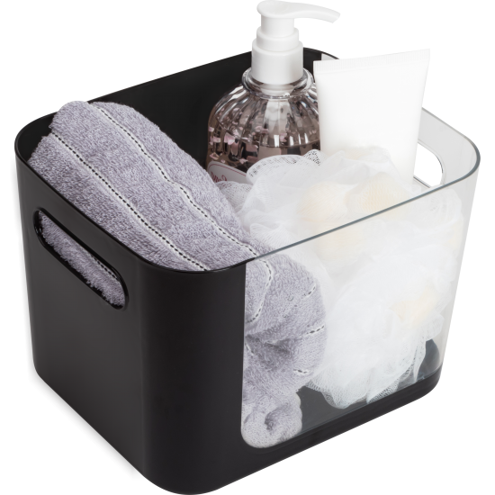 Короб для пенала прямоугольный Sensea Remix цвет черный 16.5x14.2x20 см