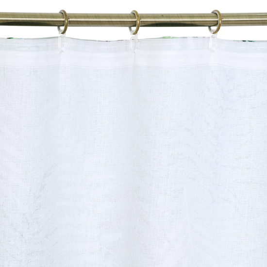 Штора на ленте Папоротник 200x260 см цвет зелёный